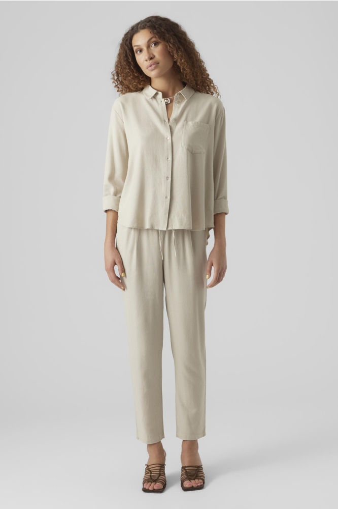 VMJESMILO ANKLE PANTS WVN GA NOOS 10279691 Silver Lining